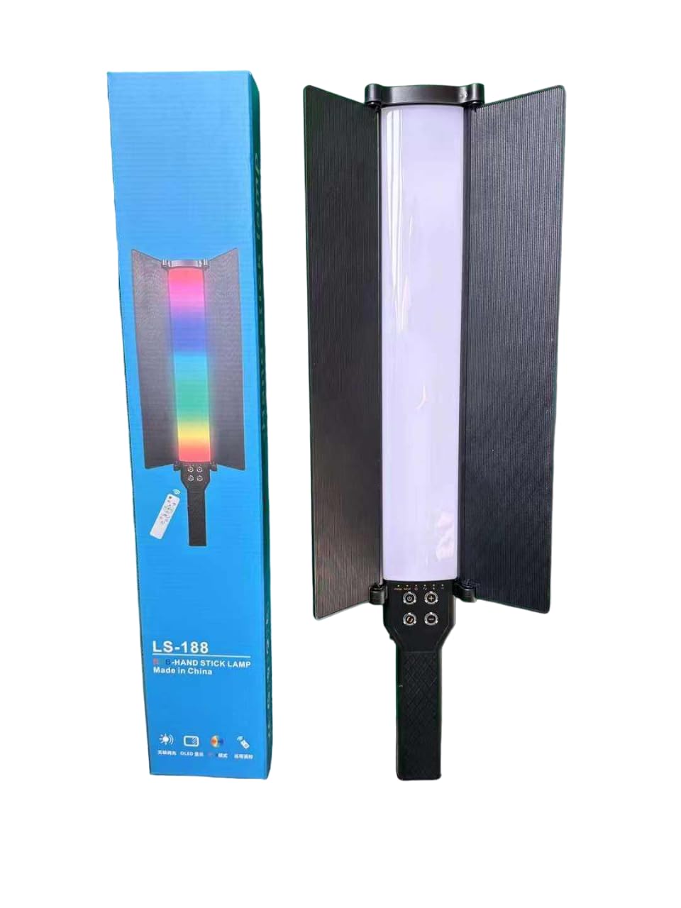 IAS LS-188 25W RGB LED Handheld Light Stick - High Power LED Light with Battery & Remote - Saif Al Najmi Kw